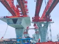 進展順利！湖北三思科技架橋機安全監(jiān)控系統(tǒng)助力黃茅海跨海通道